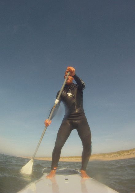 Schwimmen auf der Insel Texel