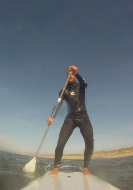 Schwimmen auf der Insel Texel