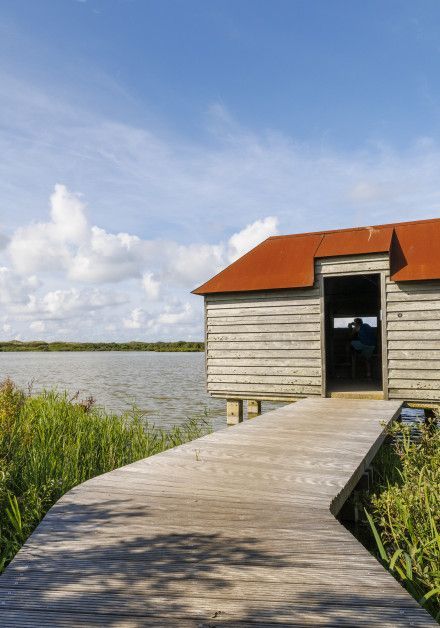 Besuche die Vogelbeobachtungshütte auf der Watteninsel Ameland